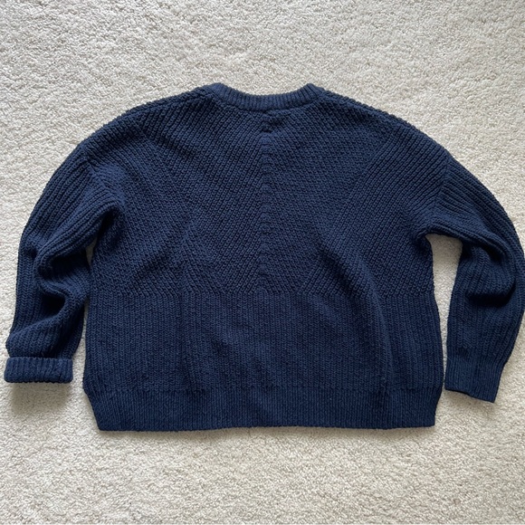 Madewell Blue Crew Neck Sweater - Picture 4 of 5